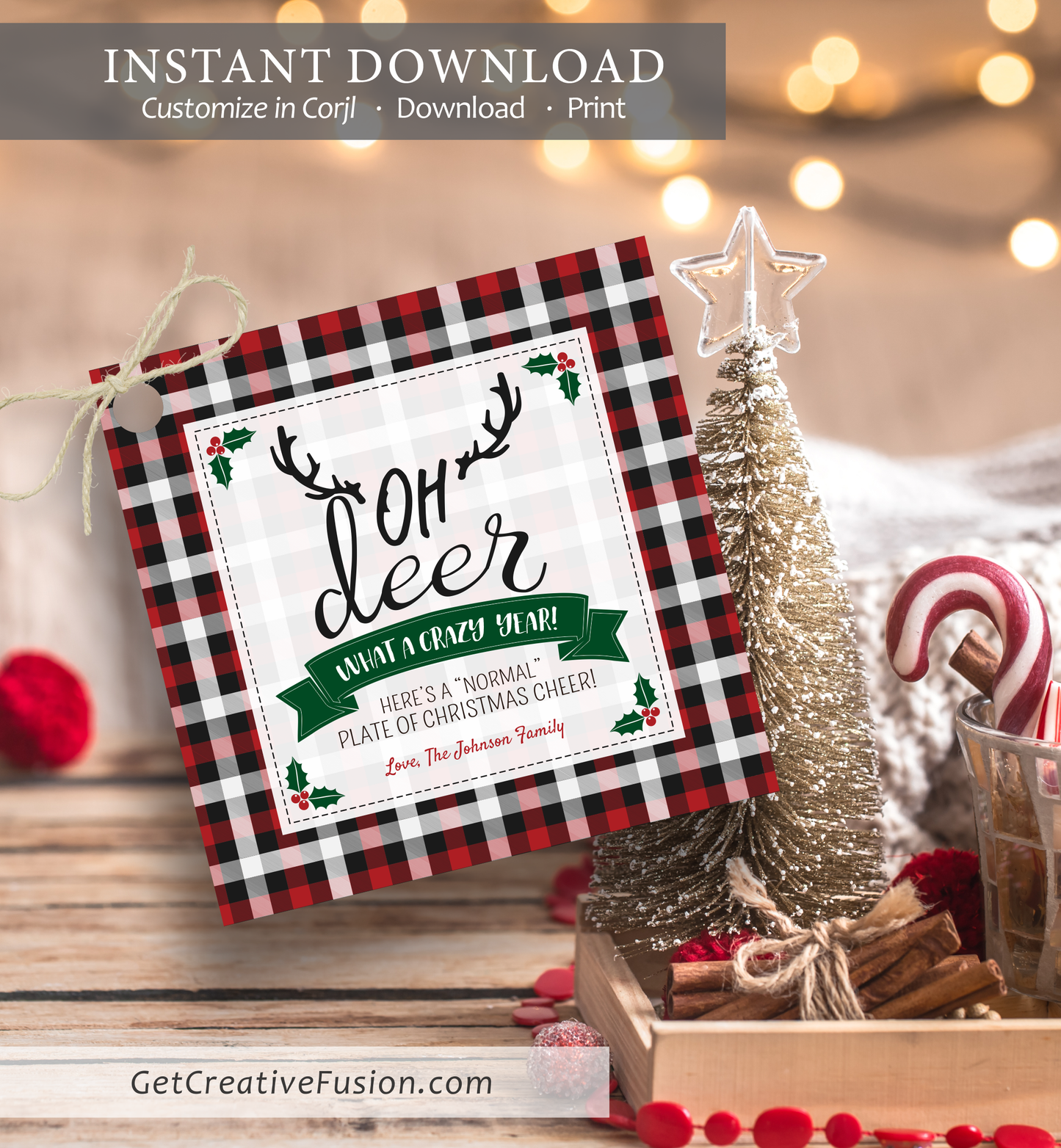 "Crazy Christmas" Christmas Gift Tag