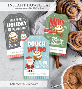 "Dough Ho, Ho" Christmas Gift Tag