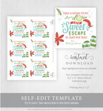 "Sweet Escape" Christmas Gift Tag