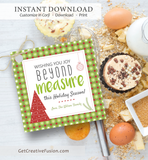 "Beyond Measure" Christmas Gift Tag