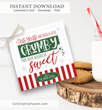 "Crumb-y (Stripes)" Christmas Gift Tag